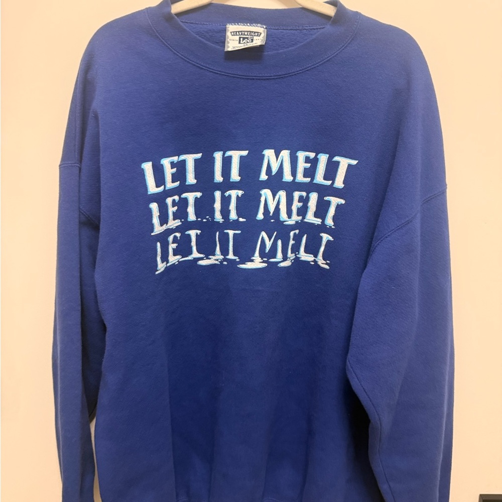 Lee Blue Crewneck Sweater with Graphic
